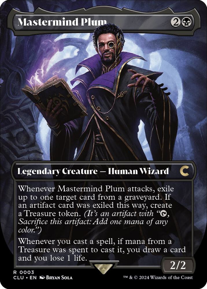 Mastermind Plum [Borderless] #3 Magic Ravnica: Clue Edition image 0