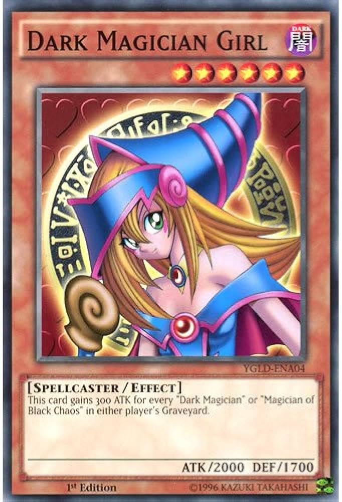 Dark Magician Girl YGLD-ENA04 1st Edition Yugioh image 0