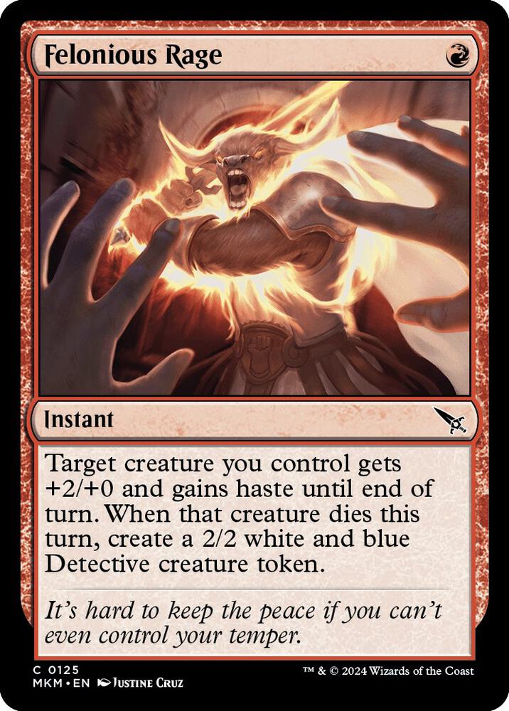 Felonious Rage [Foil] #125 Magic Murders at Karlov Manor image 0