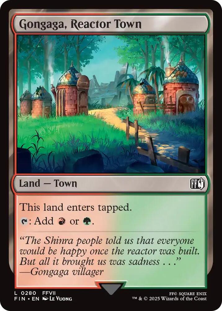 Gongaga, Reactor Town [Foil] #280 Magic Final Fantasy image 0