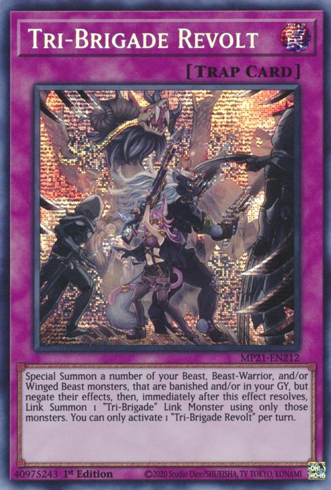 Tri-Brigade Revolt MP21-EN212 YuGiOh 2021 Tin Of Ancient Battles Mega Pack image 0