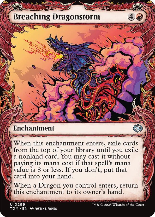 Breaching Dragonstorm [Showcase Foil] #299 Magic Tarkir: Dragonstorm image 0