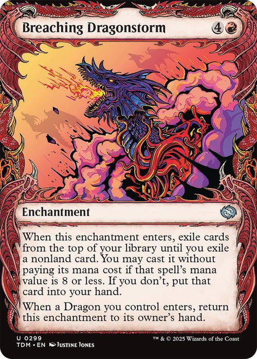 Breaching Dragonstorm [Showcase Foil] #299 Magic Tarkir: Dragonstorm image 0