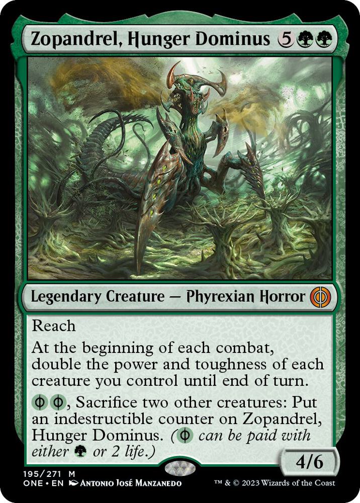 Zopandrel, Hunger Dominus #195 Magic Phyrexia: All Will Be One image 0