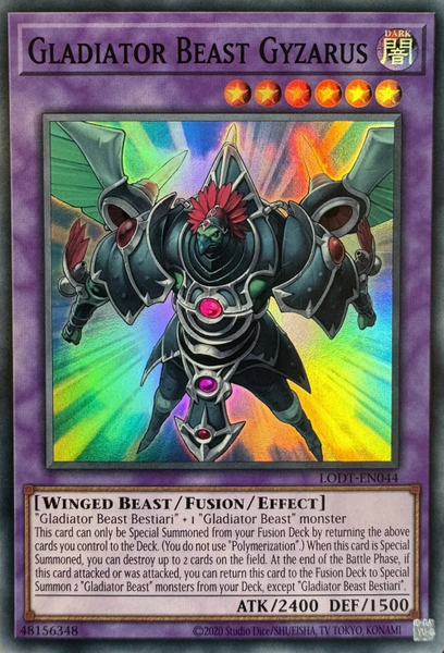 Gladiator Beast Gyzarus LODT-EN044 [2020 Date Reprint] YuGiOh Light of Destruction