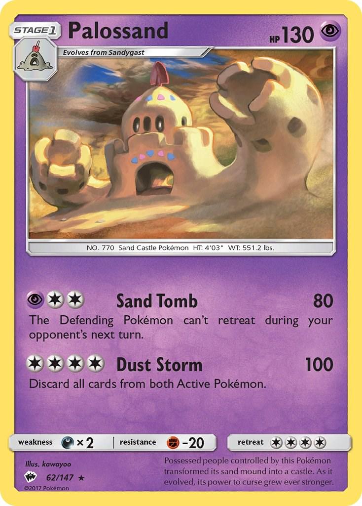Palossand [Holo] #62 Pokemon Burning Shadows image 0