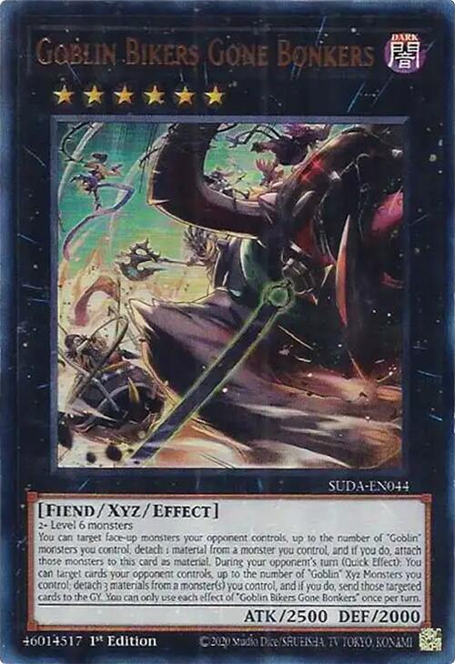 Goblin Bikers Gone Bonkers SUDA-EN044 YuGiOh Supreme Darkness image 0