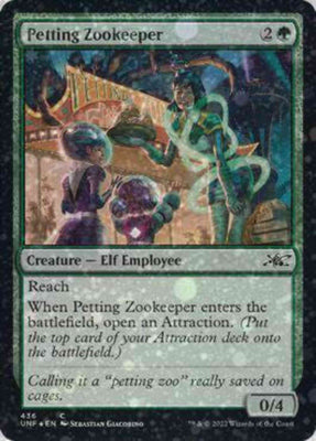 Petting Zookeeper [Galaxy Foil] #436 Magic Unfinity image 0