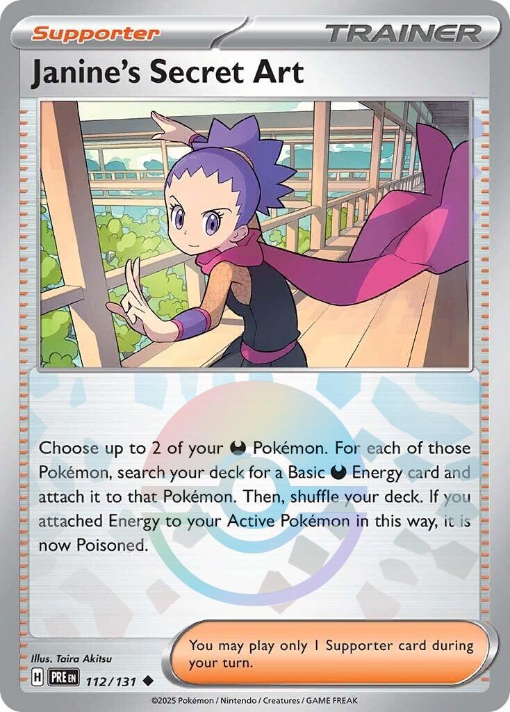 Janine's Secret Art [Poke Ball] #112 Pokemon Prismatic Evolutions image 0