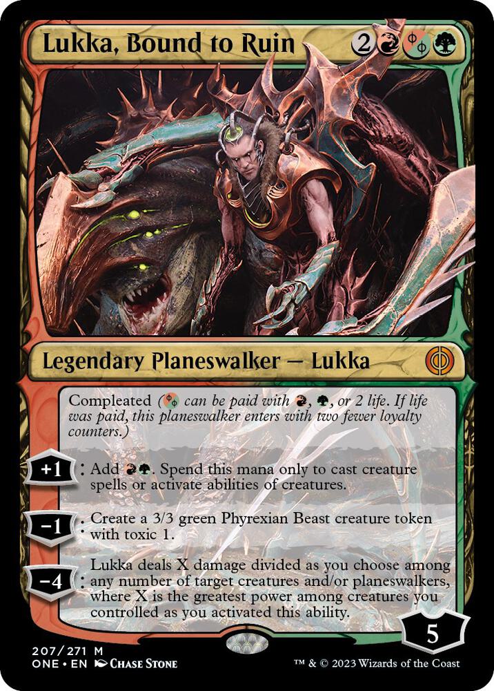 Lukka, Bound to Ruin #207 Magic Phyrexia: All Will Be One image 0