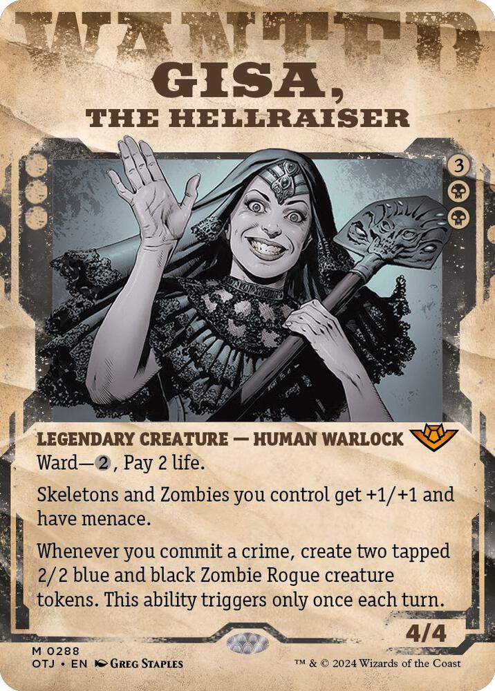 Gisa, the Hellraiser [Showcase] #288 Magic Outlaws of Thunder Junction image 0