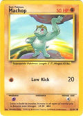 Machop #52 Pokemon Base Set Unlimited (MP) image 0