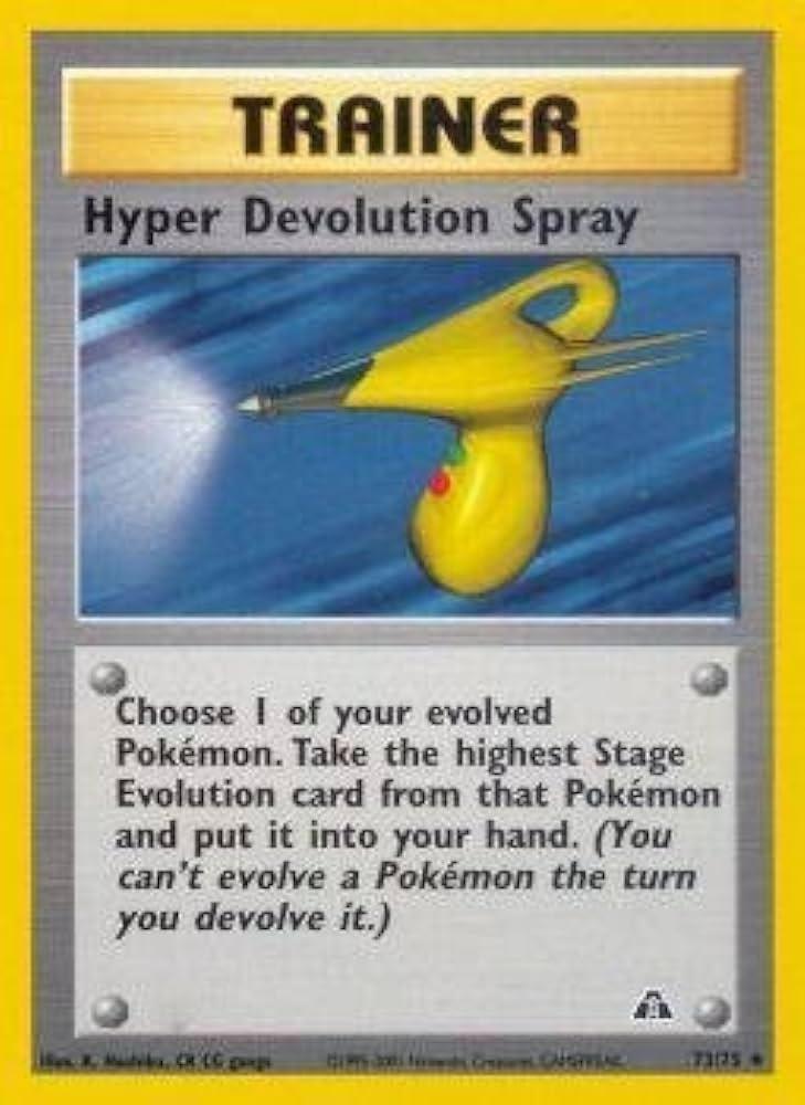 Hyper Devolution Spray #73 Pokemon Neo Discovery (LP) image 0