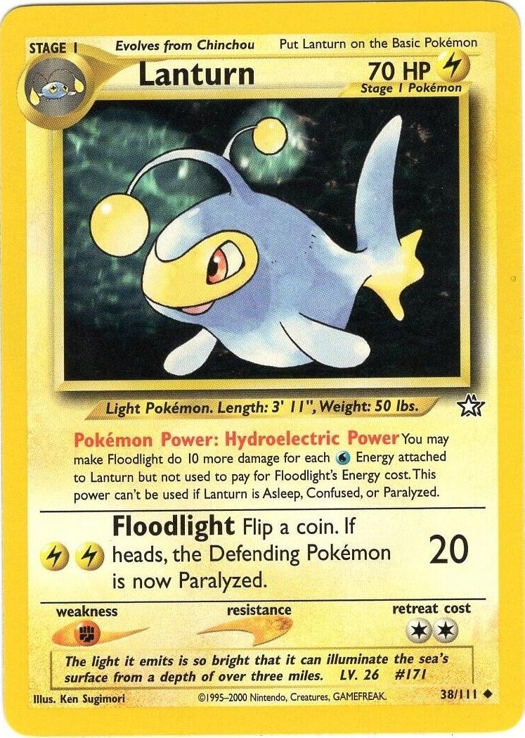 Lanturn #38 Pokemon Neo Genesis (MP) image 0