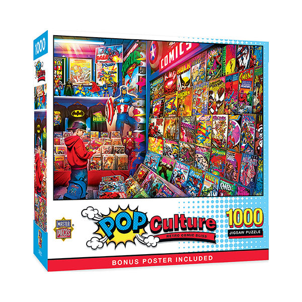 Pop Culture Retro Comic Bliss 1000pc Puzzle image 0