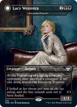 Lucy Westenra // Lucy, Arisen Vampire [Foil] #336 Magic Innistrad: Crimson Vow image 0