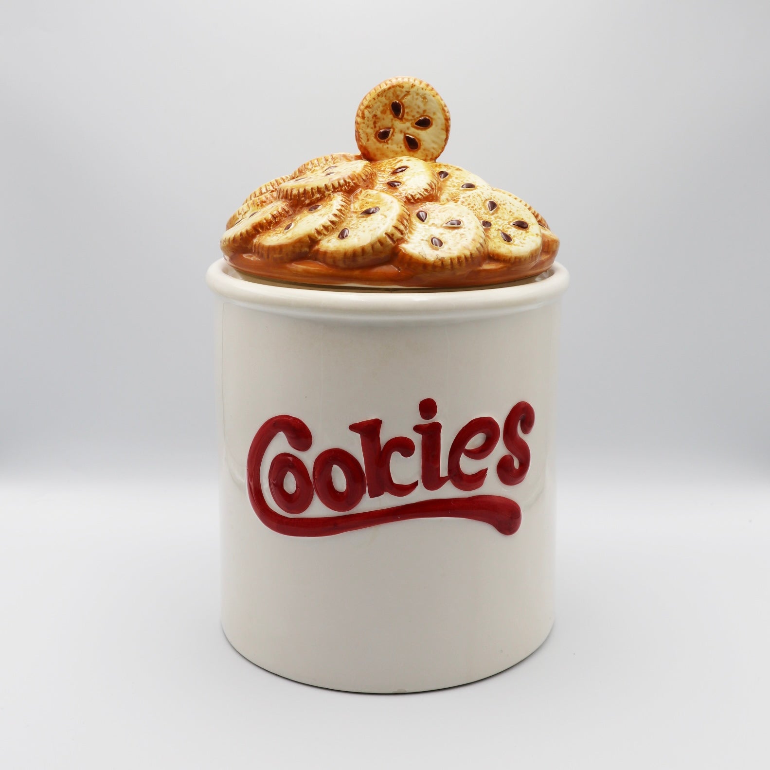 Vintage Porcelain Cookie Jar image 0
