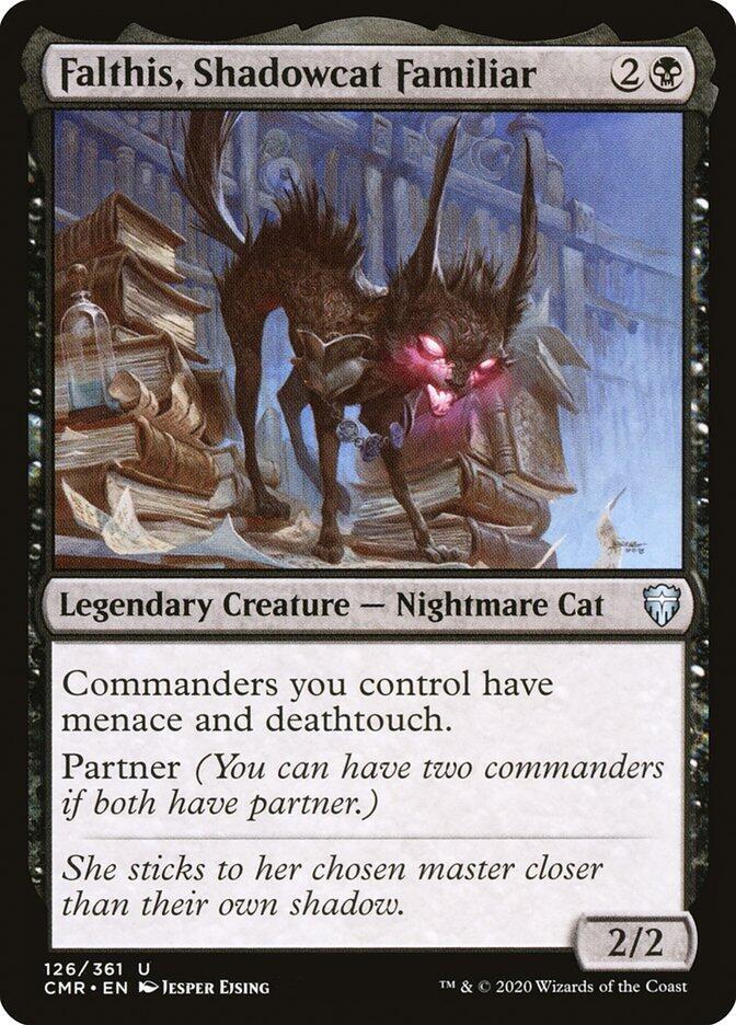 Falthis, Shadowcat Familiar [Foil] #126 Magic Commander Legends image 0