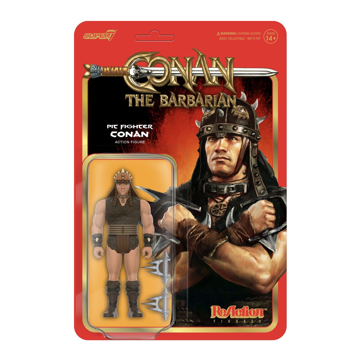 Super7 Conan The Barbarian - Pit Fighter Conan ReAction Wave 1 image 0