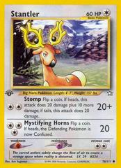 Stantler [1st Edition] #76 Pokemon Neo Genesis (LP) image 0
