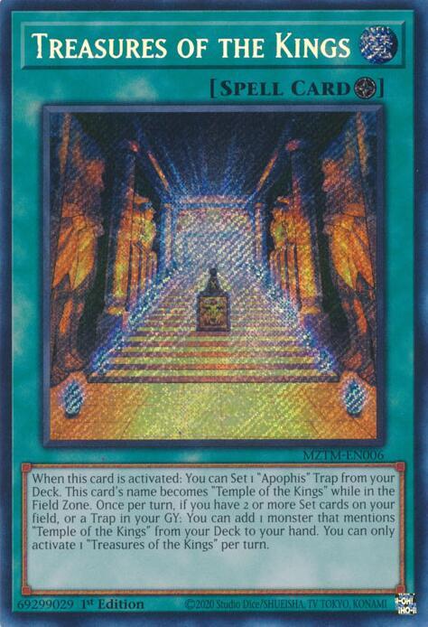 Treasures of the Kings [Secret Rare] MZTM-EN006 YuGiOh Maze of the Master image 0