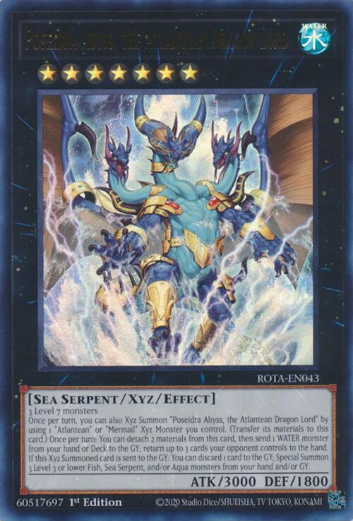 Poseidra Abyss, The Atlantean Dragon Lord ROTA-EN043 image 0