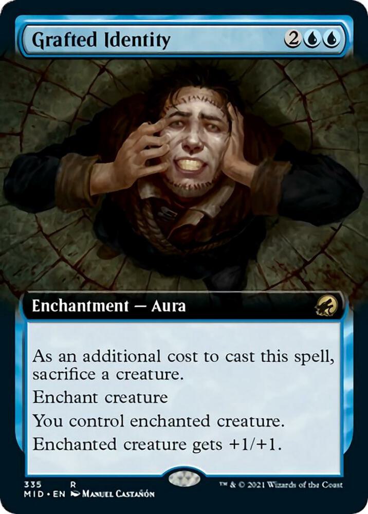 Grafted Identity [Extended Art] #335 Magic Innistrad: Midnight Hunt image 0