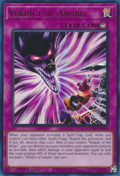 Verdict of Anubis MZTM-EN009 YuGiOh Maze of the Master image 0