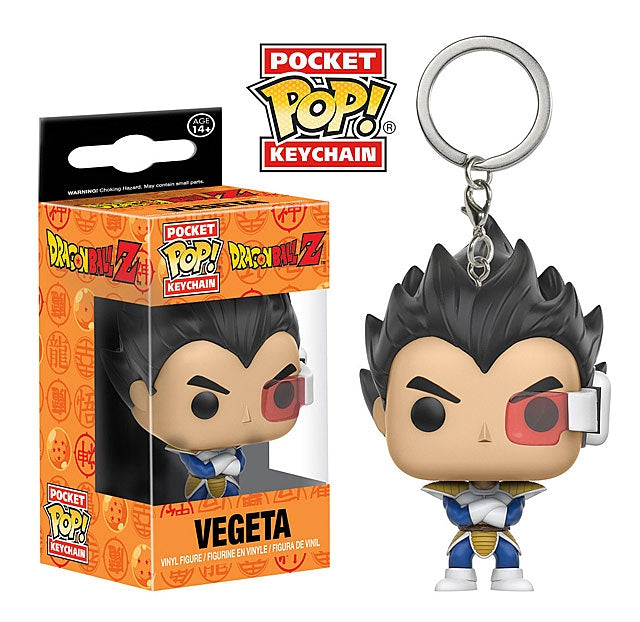 Pocket POP! DBZ Vegeta w/ Scouter Keychain image 0