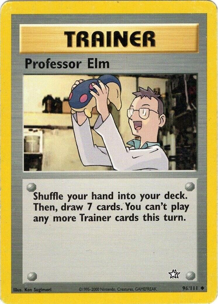 Professor Elm #96 Pokemon Neo Genesis (MP) image 0