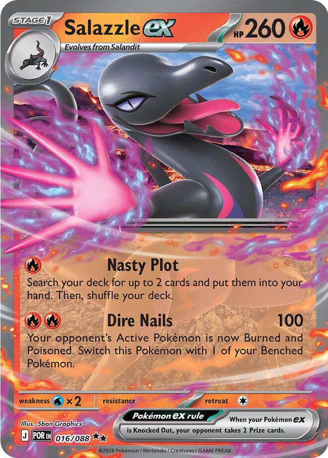 Salazzle ex #16 Pokemon Perfect Order