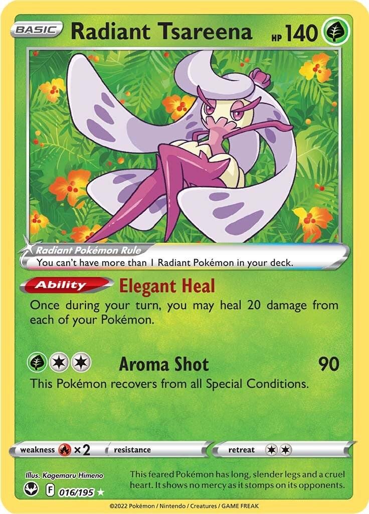Radiant Tsareena #16 Pokemon Silver Tempest