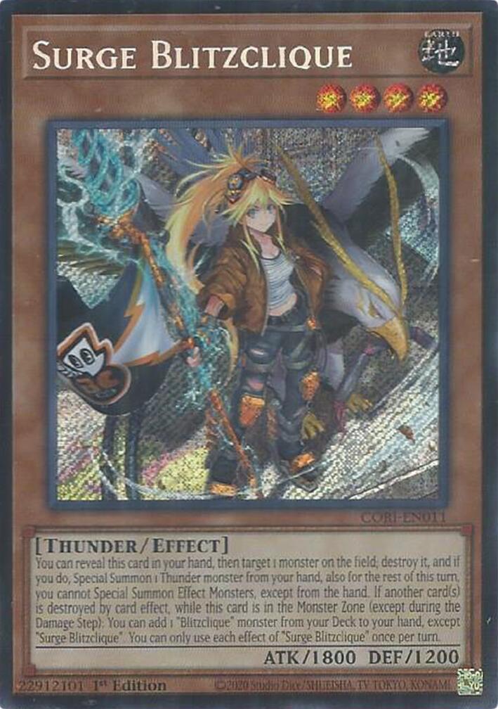 Surge Blitzclique [SR] CORI-EN011 YuGiOh Chaos Origins