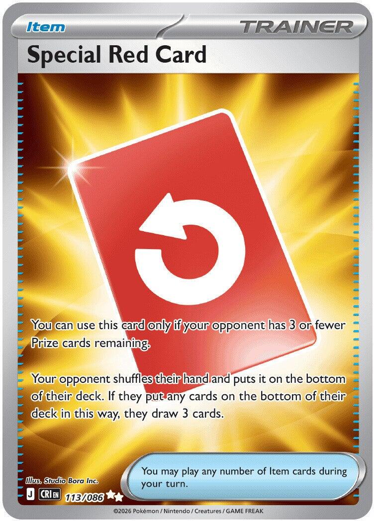 Special Red Card #113 Pokemon Chaos Rising
