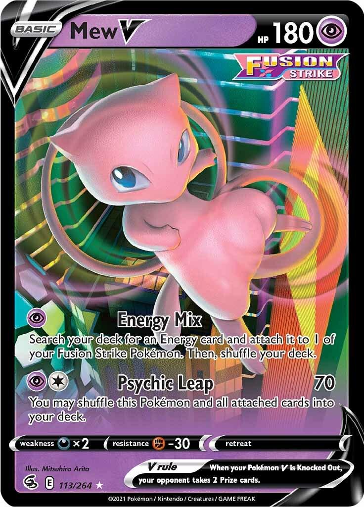Mew V #113 Pokemon Fusion Strike