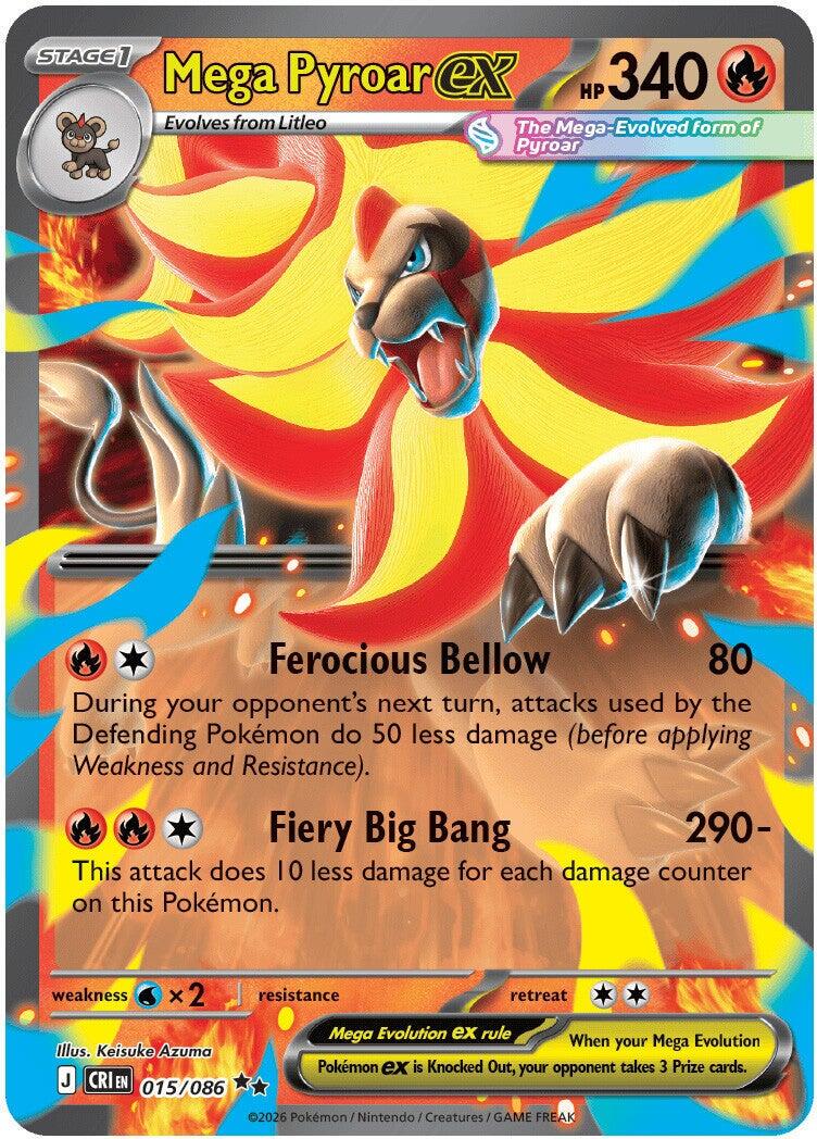 Mega Pyroar ex #15 Pokemon Chaos Rising