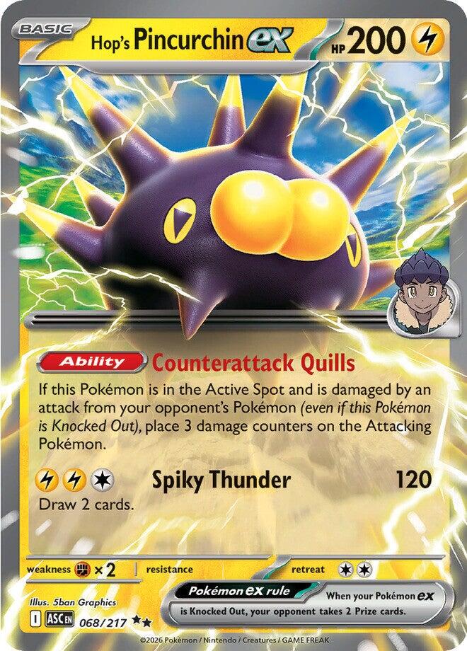 Hop's Pincurchin ex #68 Pokemon Ascended Heroes