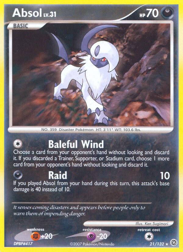 Absol #21 Pokemon Secret Wonders (MP)