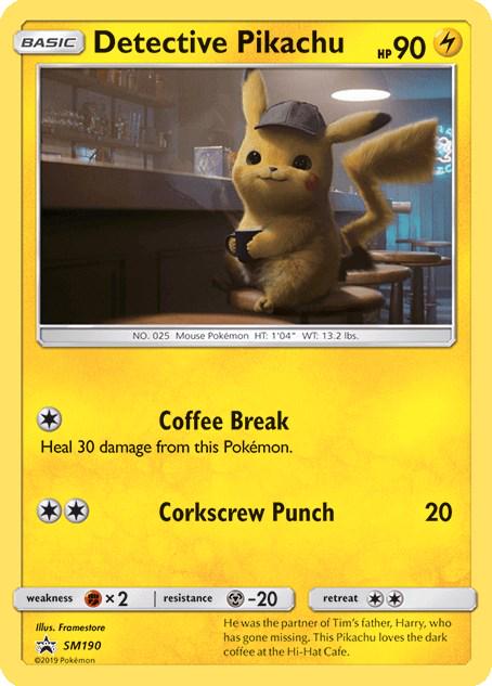 Detective Pikachu #SM190 Pokemon Promo