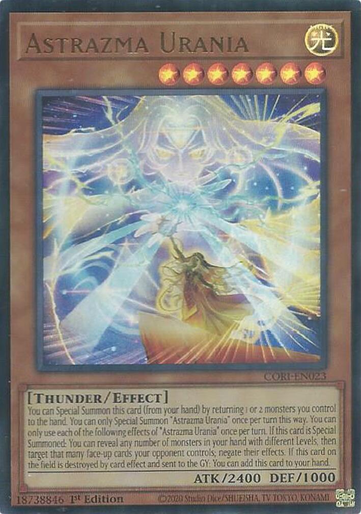 Astrazma Urania CORI-EN023 YuGiOh Chaos Origins
