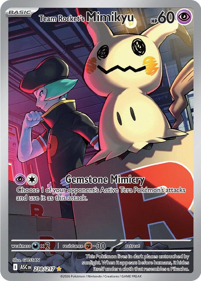 Team Rocket's Mimikyu #238 Pokemon Ascended Heroes