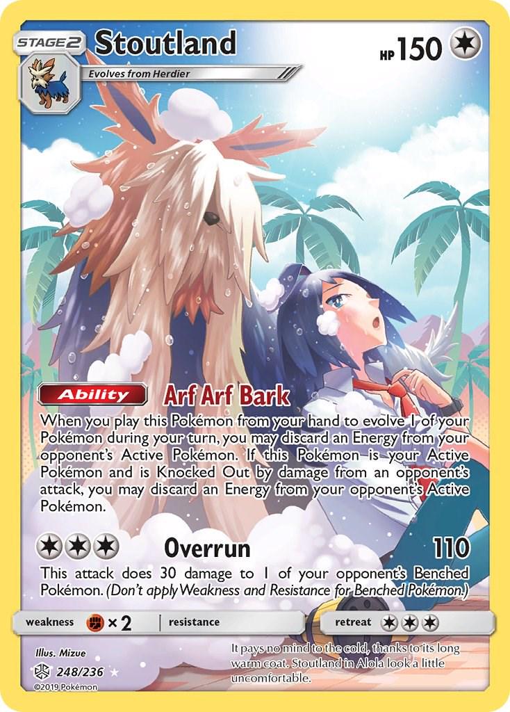 Stoutland #248 Pokemon Cosmic Eclipse (LP)