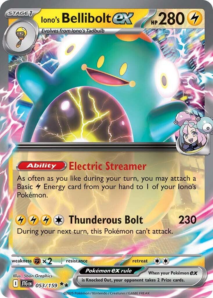 Iono's Bellibolt ex #53 Pokemon Journey Together