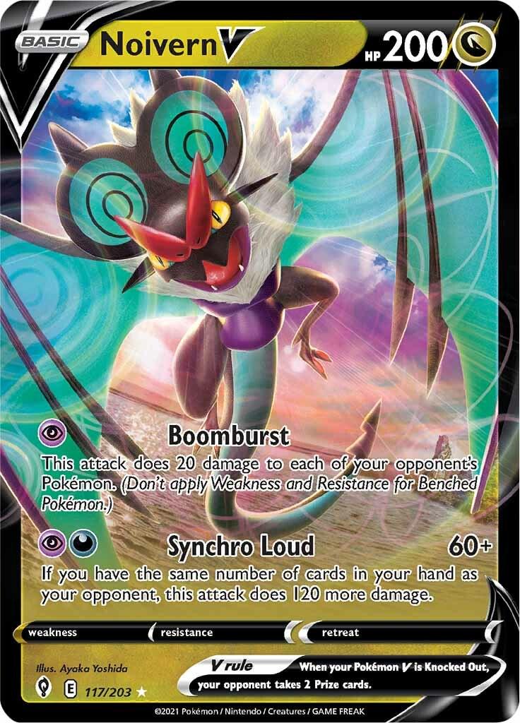 Noivern V #117 Pokemon Evolving Skies