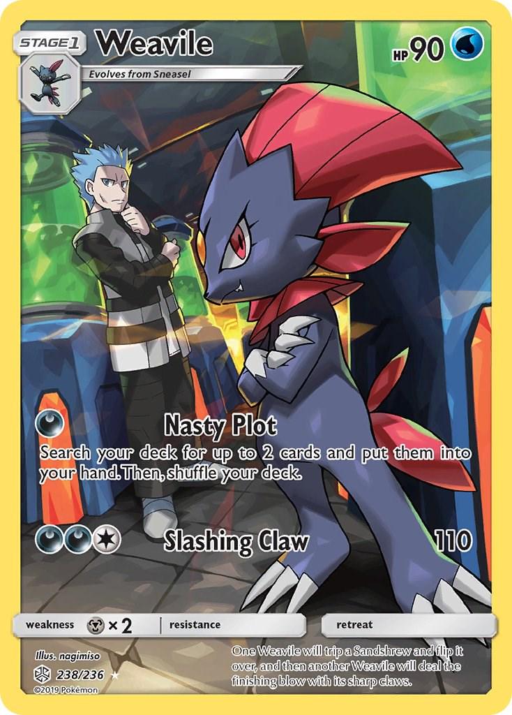 Weavile #238 Pokemon Cosmic Eclipse (VLP)