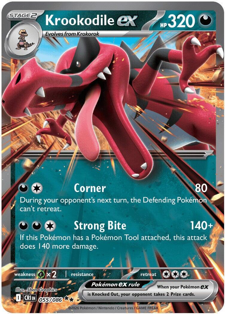 Krookodile ex #55 Pokemon Chaos Rising
