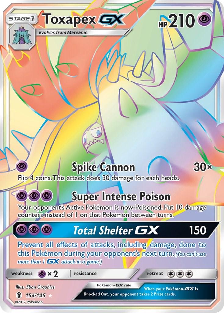 Toxapex GX #154 Pokemon Guardians Rising (VLP)