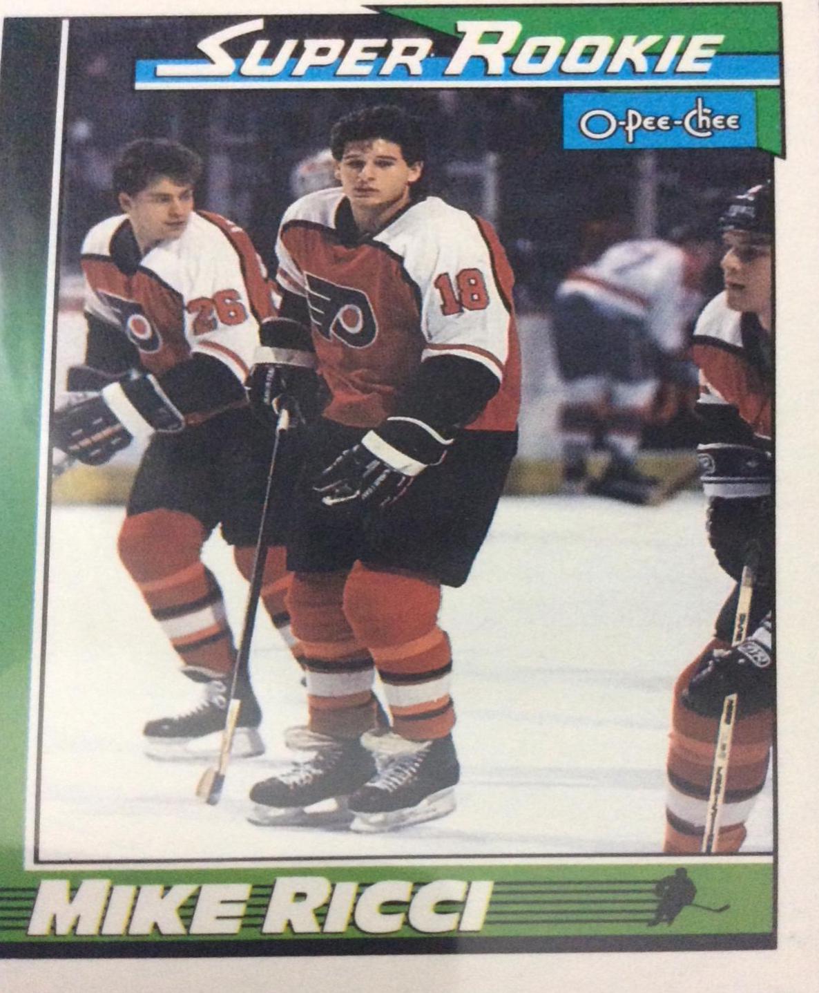 Mike Ricci [Super Rookie] #13 1991 O-Pee-Chee