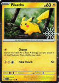 Pikachu [Holiday Stamp] #25 Pokemon Scarlet & Violet 151