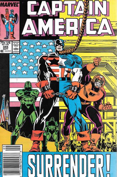 Captain America [Newsstand] #345 (1988)